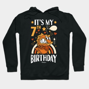 7th Birthday Fish Hoodie